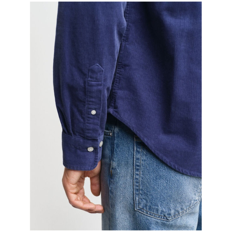 GANT Κοτλέ πουκάμισο dusty navy